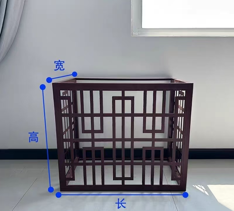 兰州市铝格栅百叶窗镀锌铁板空调罩 - 价格